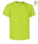 Man short sleeved crew neck cotton T-shirt, color emerald green PASUNSET.GIL