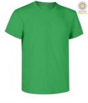 Man short sleeved crew neck cotton T-shirt, color green
 PASUNSET.JEG