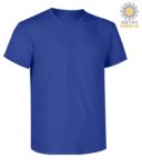 Short sleeve work t-shirt, regular fit, crew neck, OEKO-TEX certified. Colour electric blue X-CTU01T.451