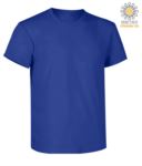 Short sleeve work t-shirt, regular fit, crew neck, OEKO-TEX certified. Colour electric blue X-CTU01T.008