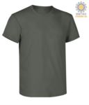 Short sleeve work t-shirt, regular fit, crew neck, OEKO-TEX certified. Colour Dark grey  X-CTU01T.551