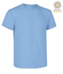 Short sleeve work t-shirt, regular fit, crew neck, OEKO-TEX certified. Colour turquoise X-CTU01T.410