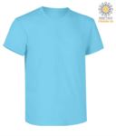 Short sleeve work t-shirt, regular fit, crew neck, OEKO-TEX certified. Colour   skye blue X-CTU01T.440
